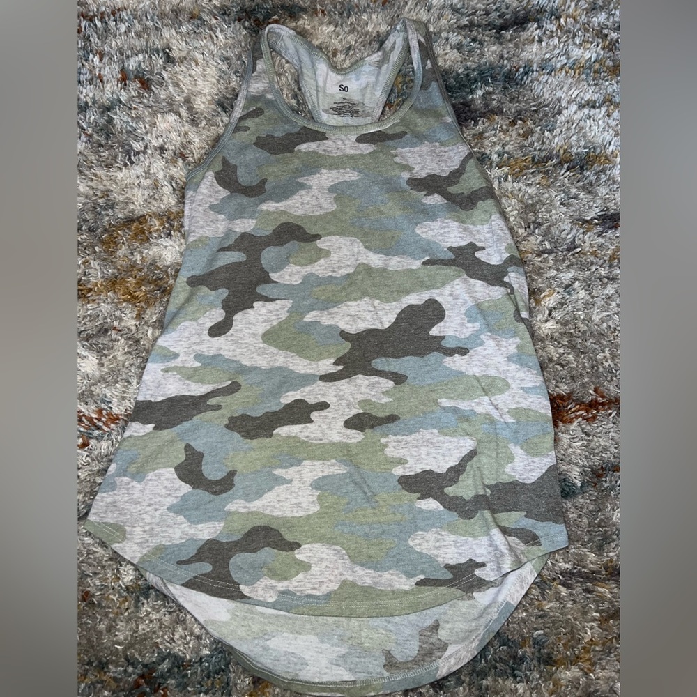 Army pattern workout tank - XS